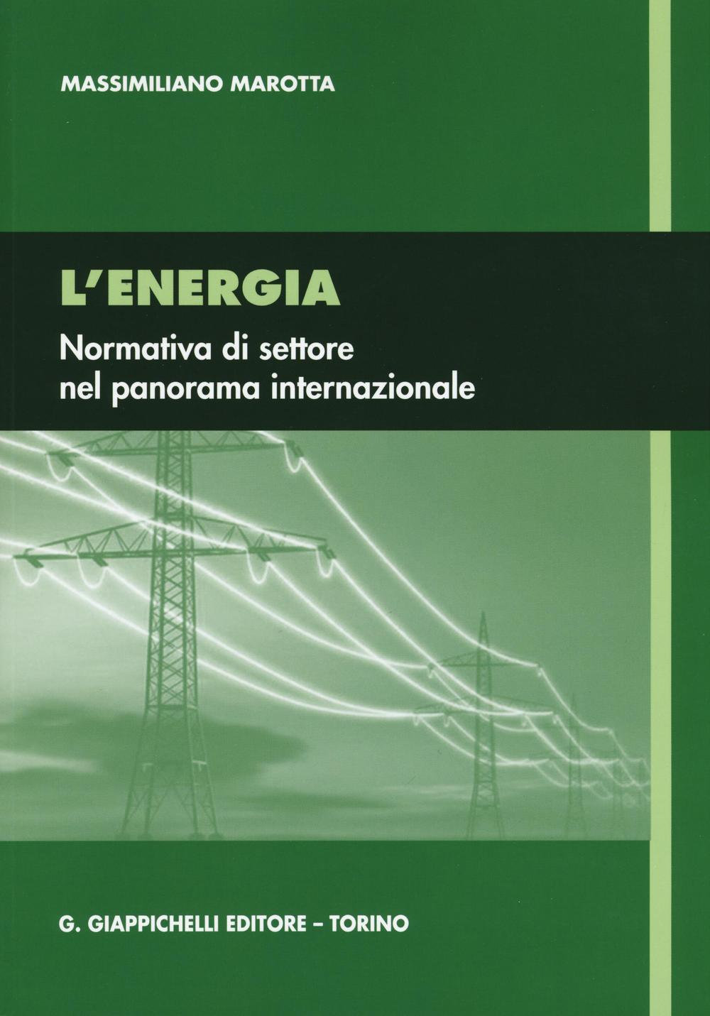 L'energia. Normativa di settore nel panorama internazionale