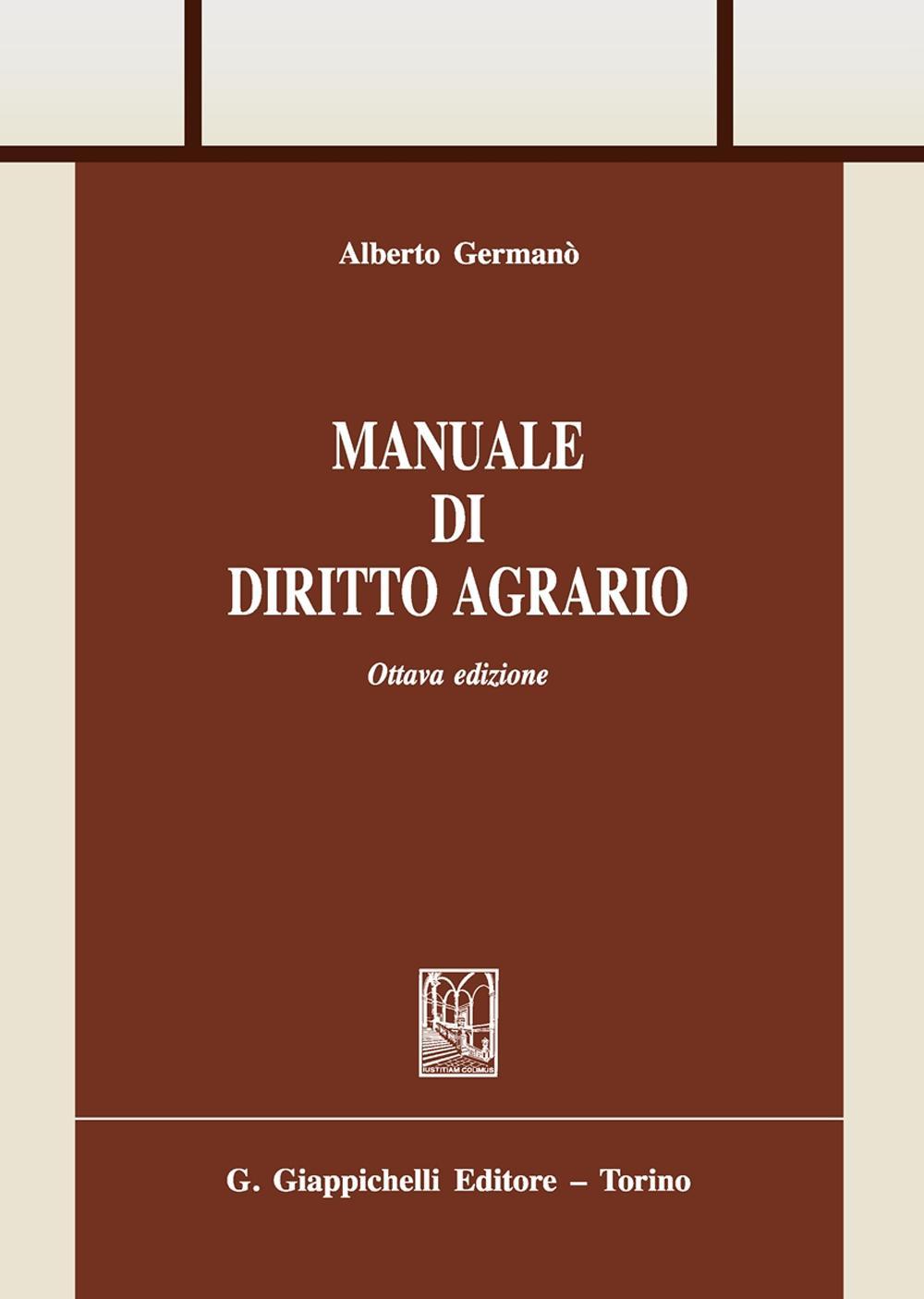 Manuale di diritto agrario