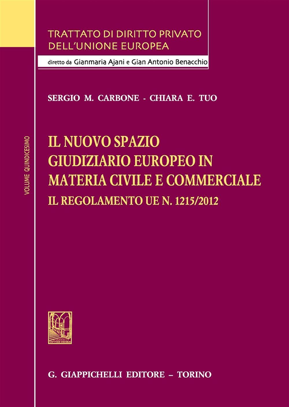 Il nuovo spazio giudiziario europeo in materia civile e commerciale