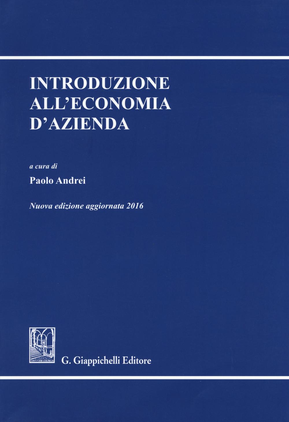 Introduzione all'economia d'azienda