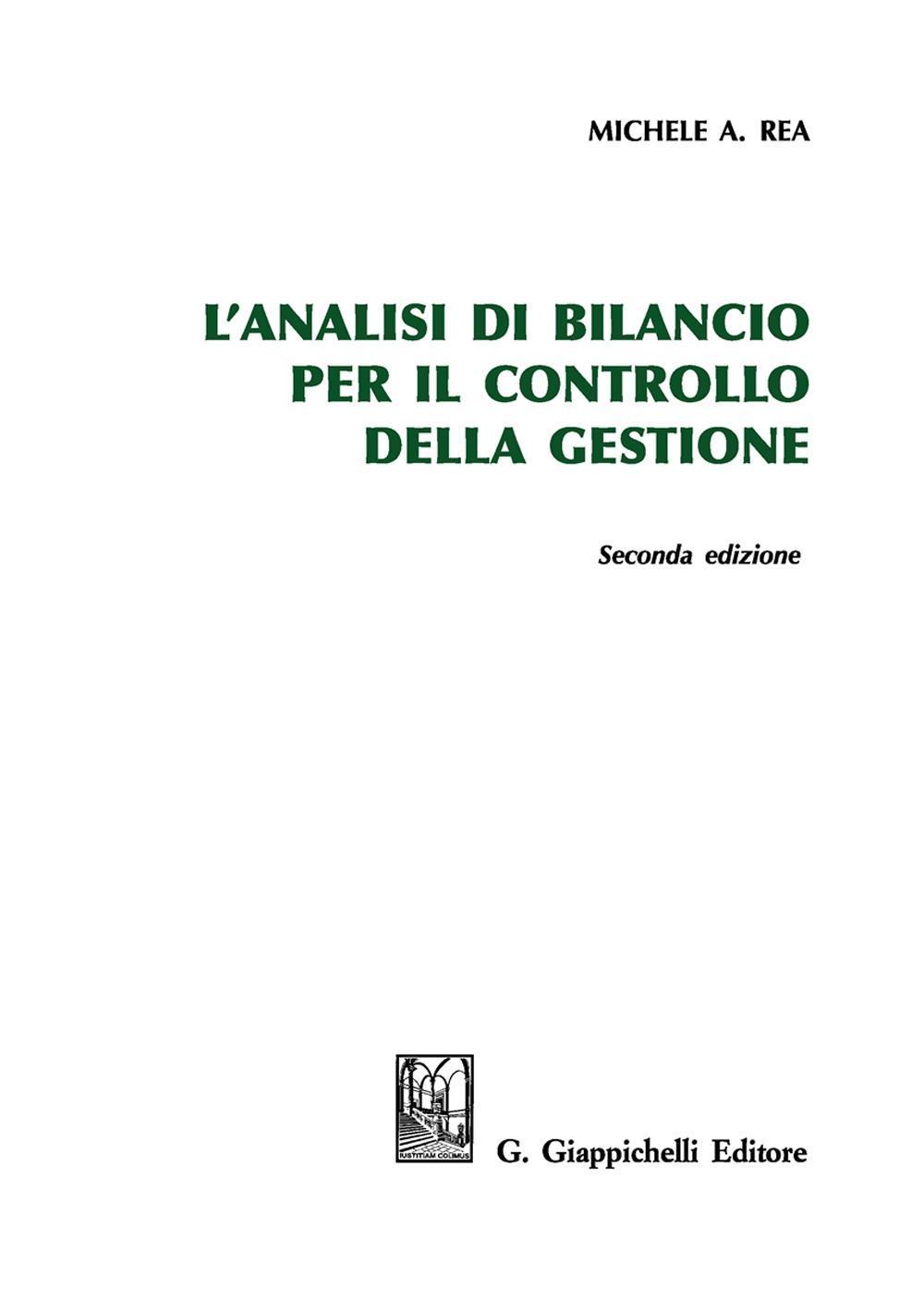 L'analisi di bilancio per il controllo della gestione