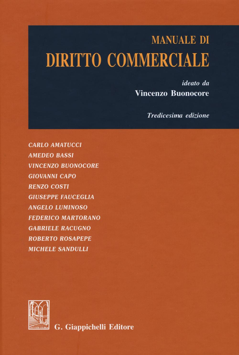 Manuale di diritto commerciale