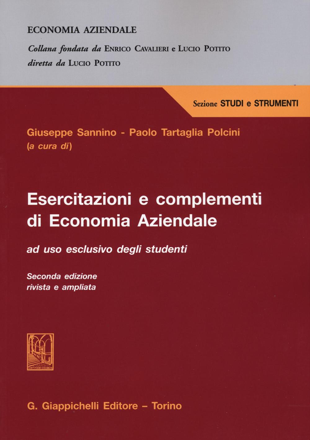 Esercitazioni e complementi di economia aziendale