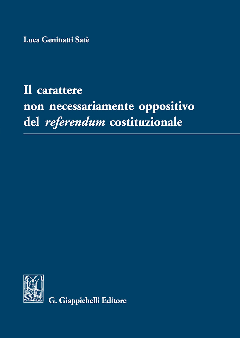 Il carattere non necessariamente oppositivo del referendum costituzionale