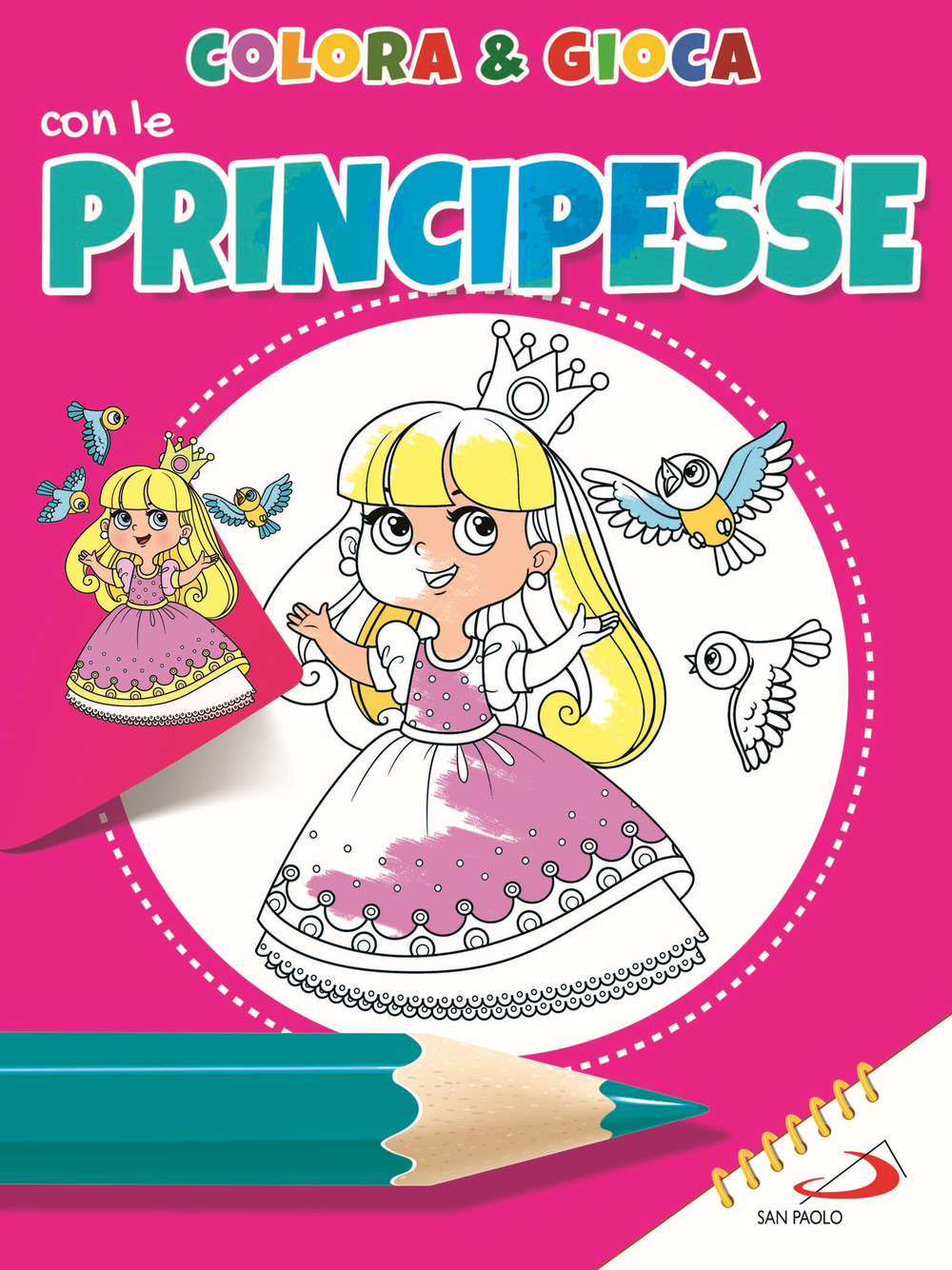 Colora e gioca con le principesse. Ediz. illustrata