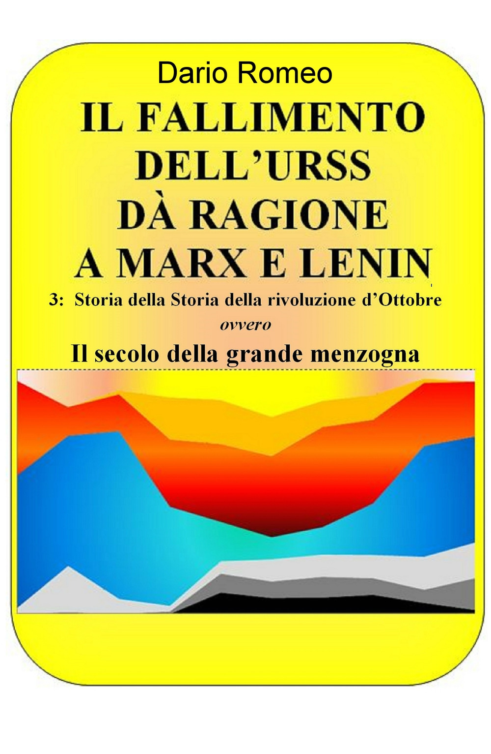 Il fallimento dell'URSS dà ragione a Marx e Lenin. Vol. 3: La storia