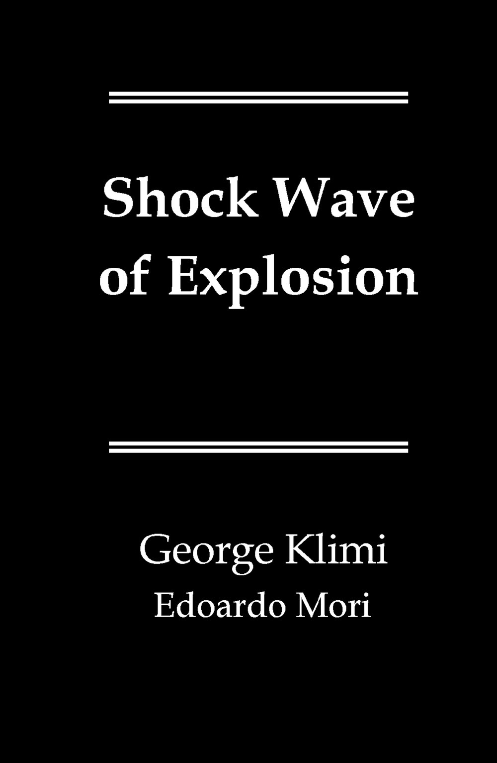 Shock wave of explosion