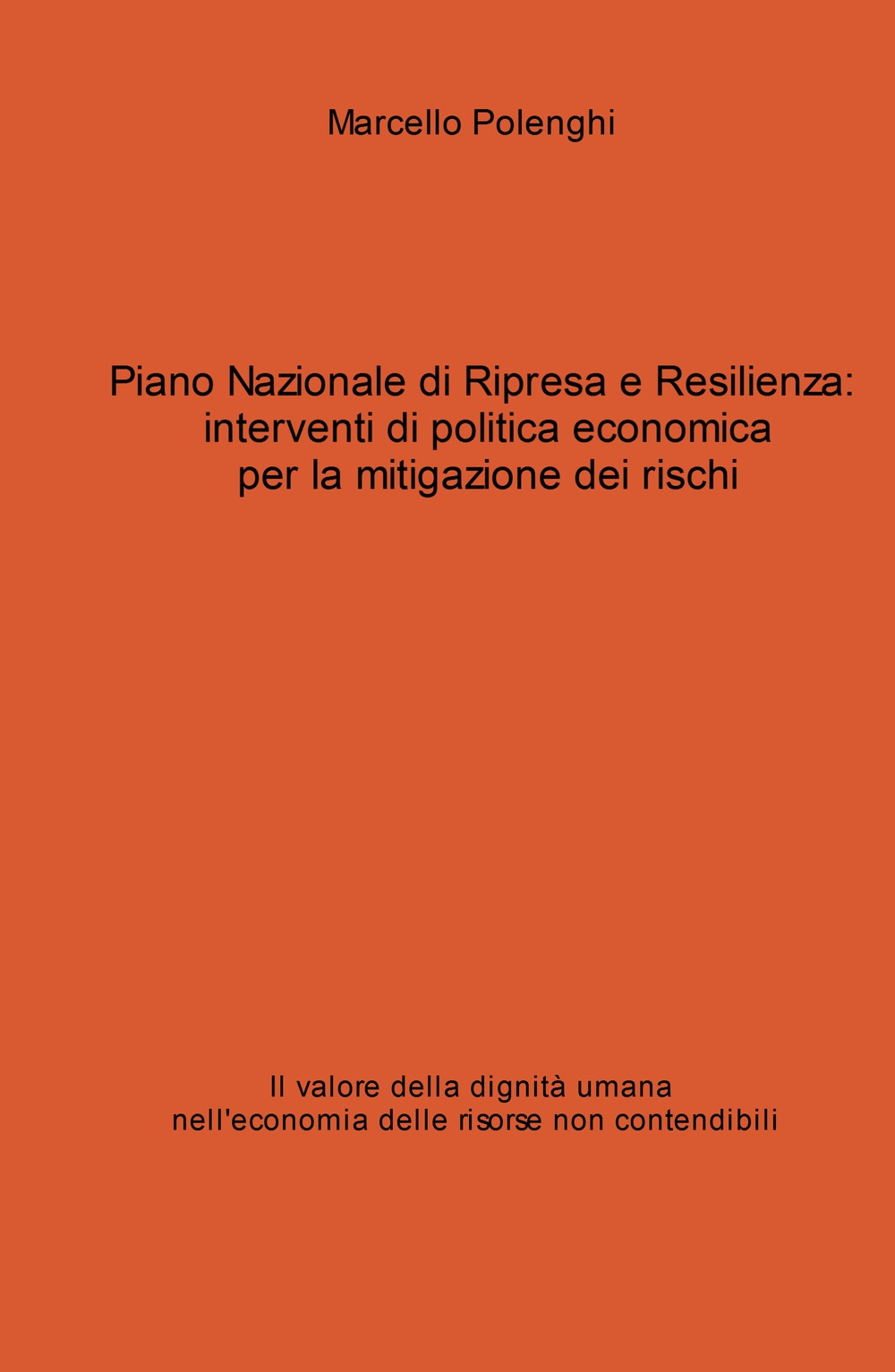 Piano Nazionale di Ripresa e Resilienza: interventi di politica economica per la mitigazione dei rischi. Il valore della dignità umana nell'economia delle risorse non contendibili