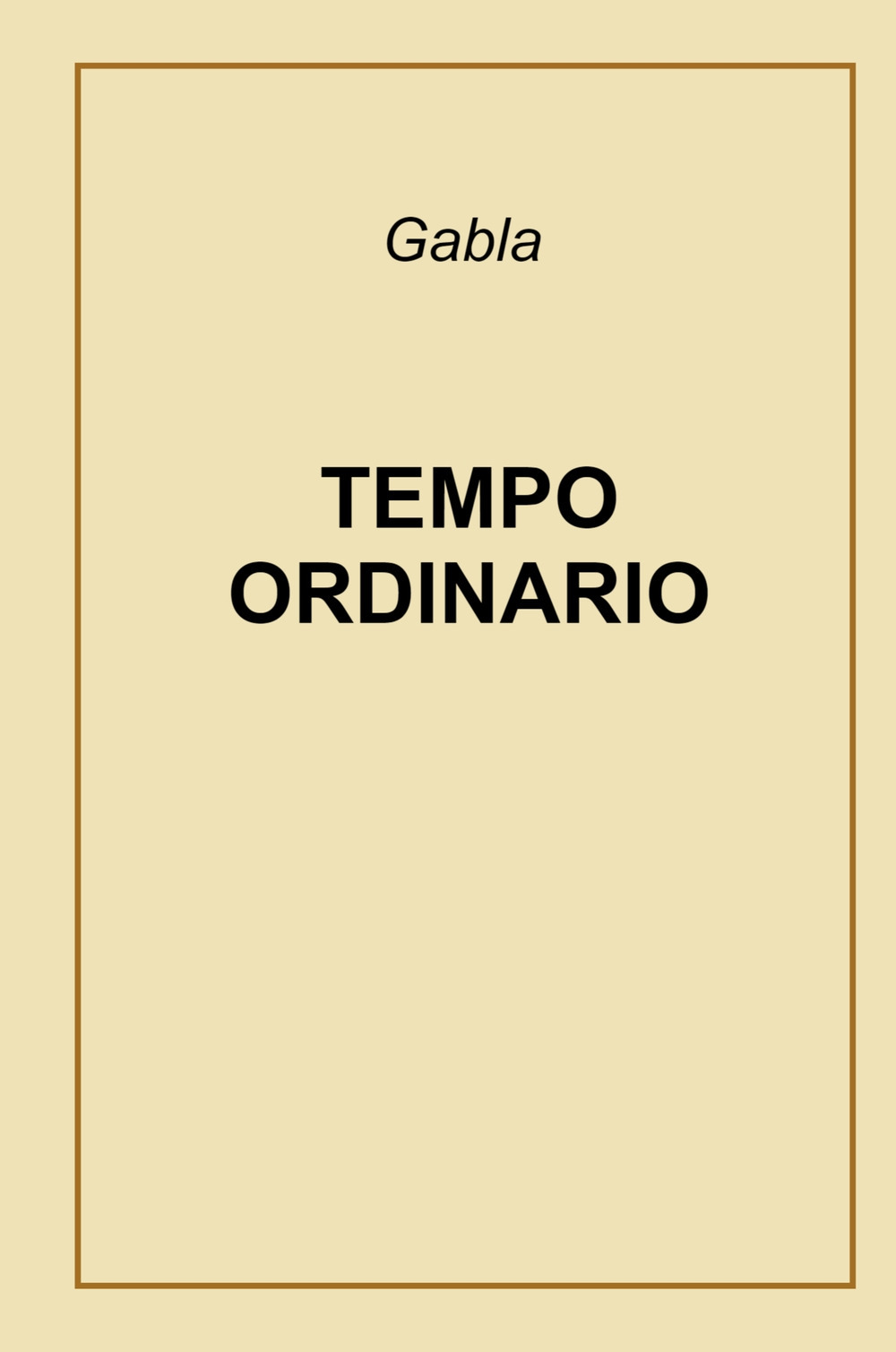 Tempo ordinario