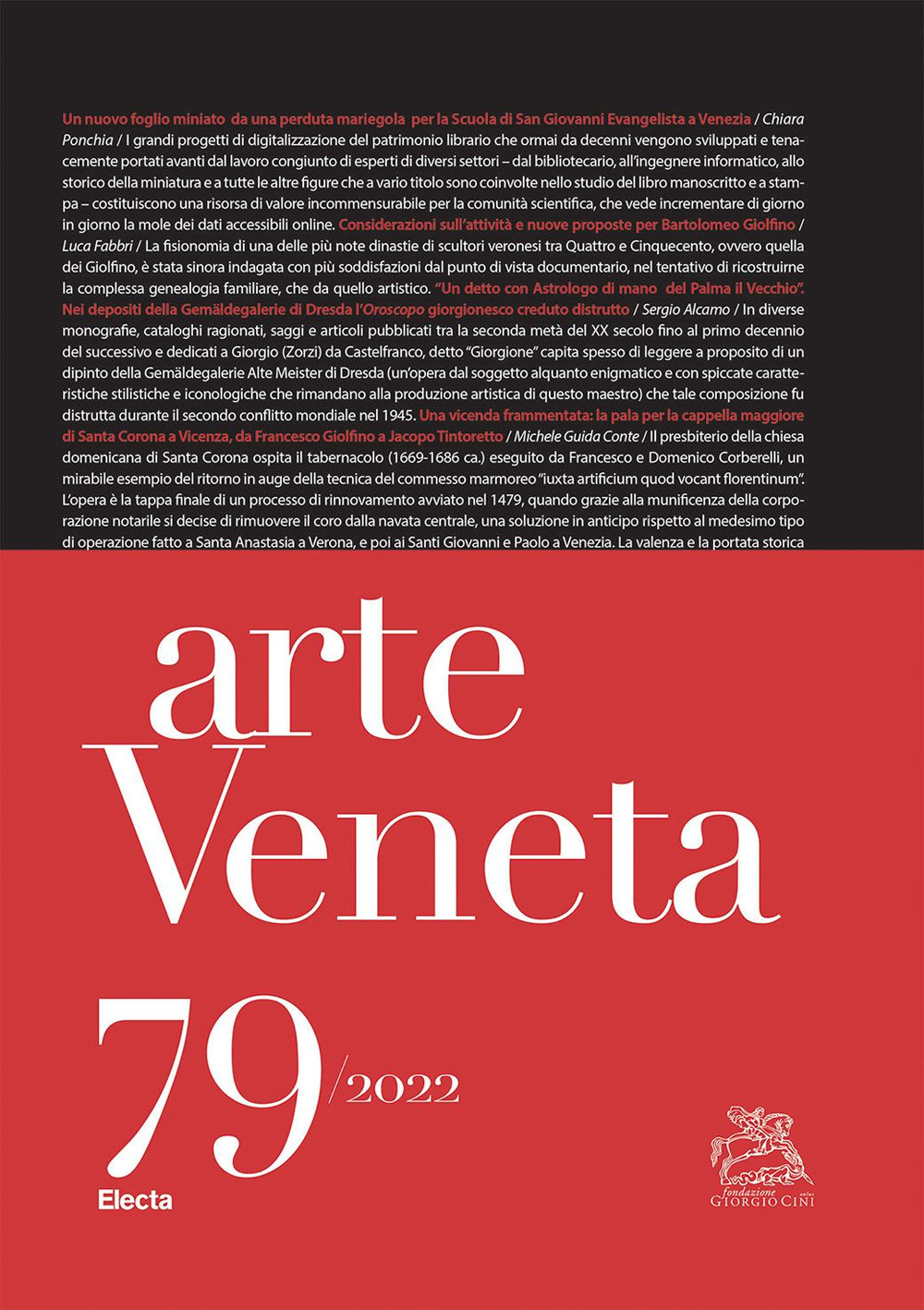 Arte veneta. Rivista di storia dell'arte (2022). Ediz. illustrata. Vol. 79