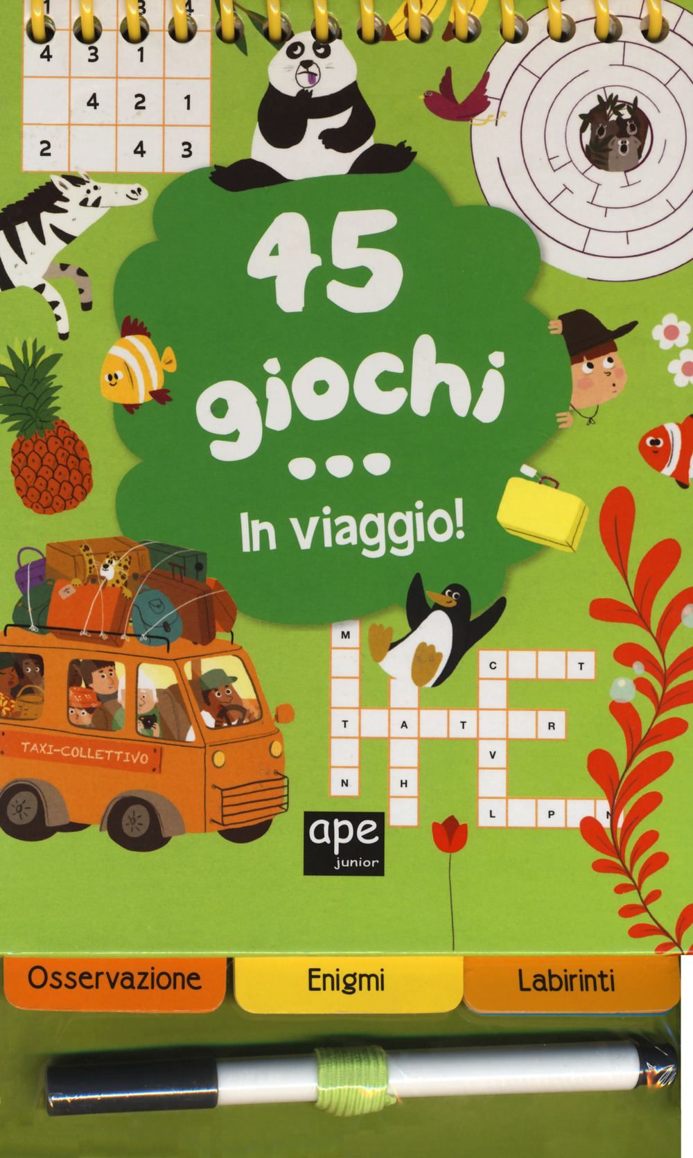 45 giochi in viaggio. Con gadget. Ediz. a spirale