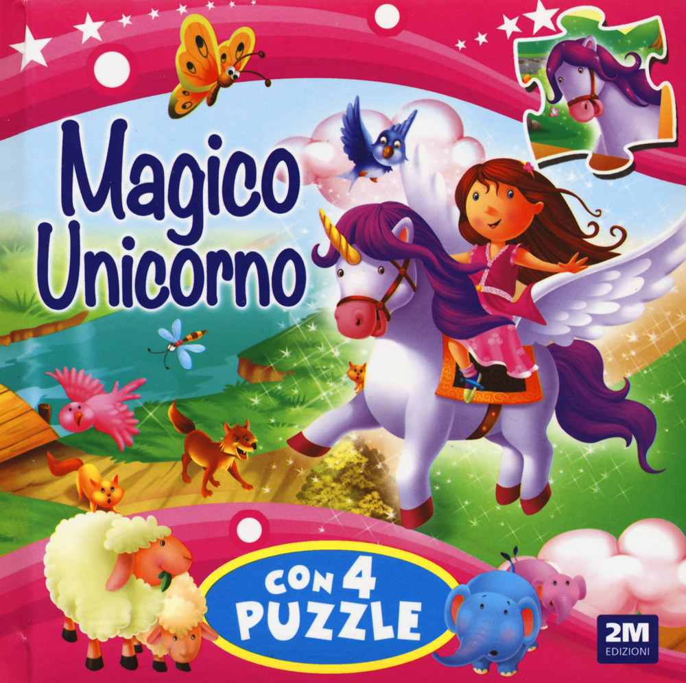 Magico unicorno. Libro puzzle