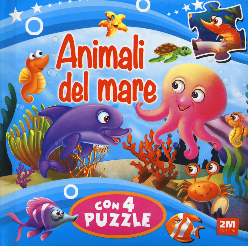 Animali del mare. Libro puzzle