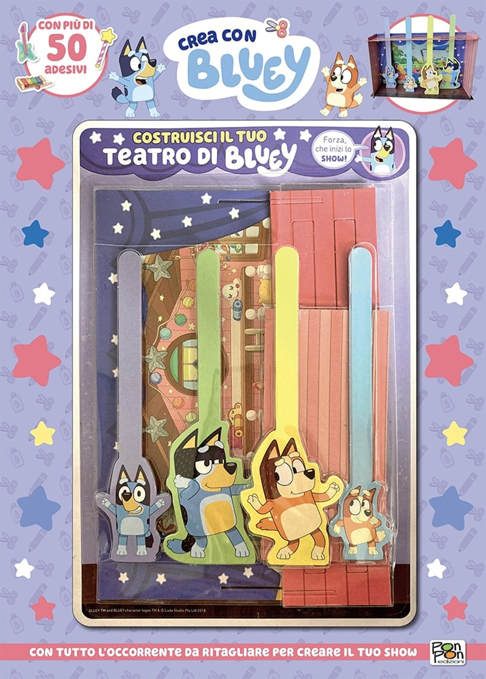 Costruisci il tuo teatro di Bluey. Crea con Bluey. Ediz. a colori. Con teatrino da costruire