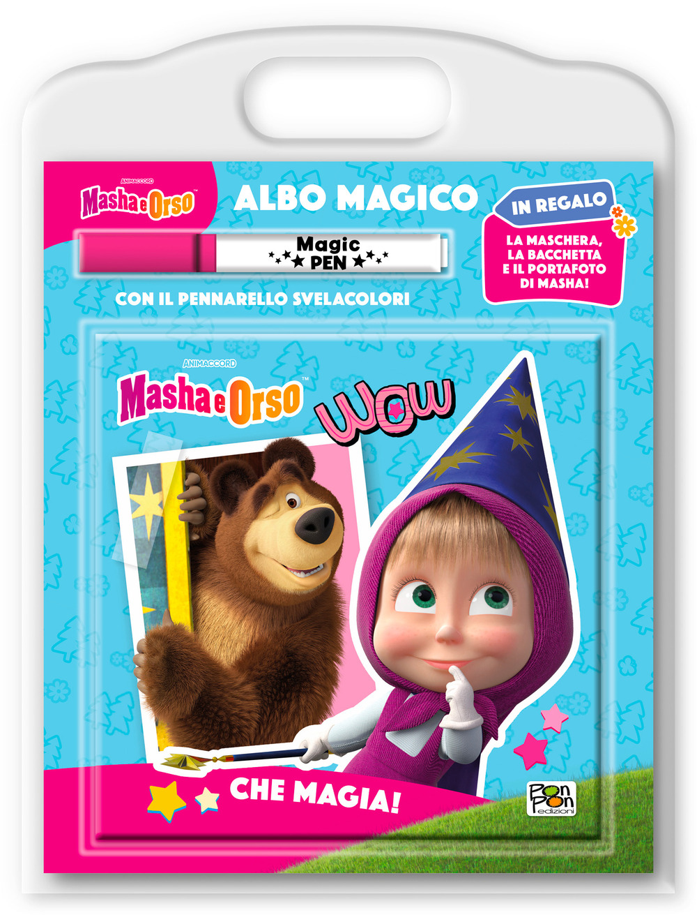 Che magia! Masha e Orso. Albo magico. Ediz. a colori. Con pennarello svelacolori