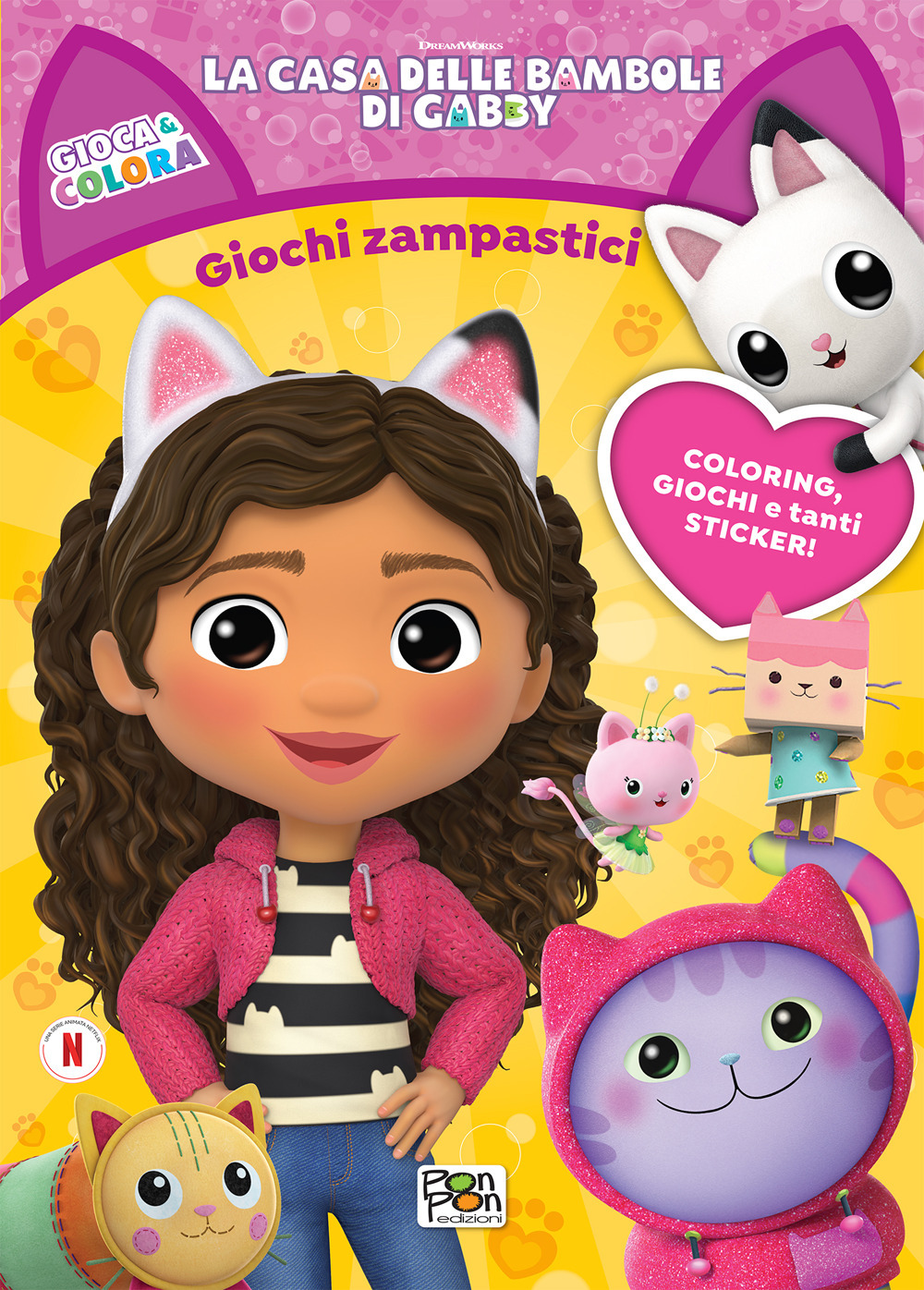 Giochi zampastici. Gioca & colora. La casa delle bambole di Gabby. Ediz. a colori