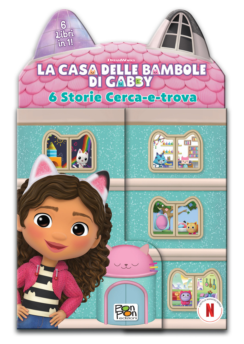 Libro casetta. Sei storie cerca-e-trova. La casa delle bambole di Gabby. Ediz. a colori