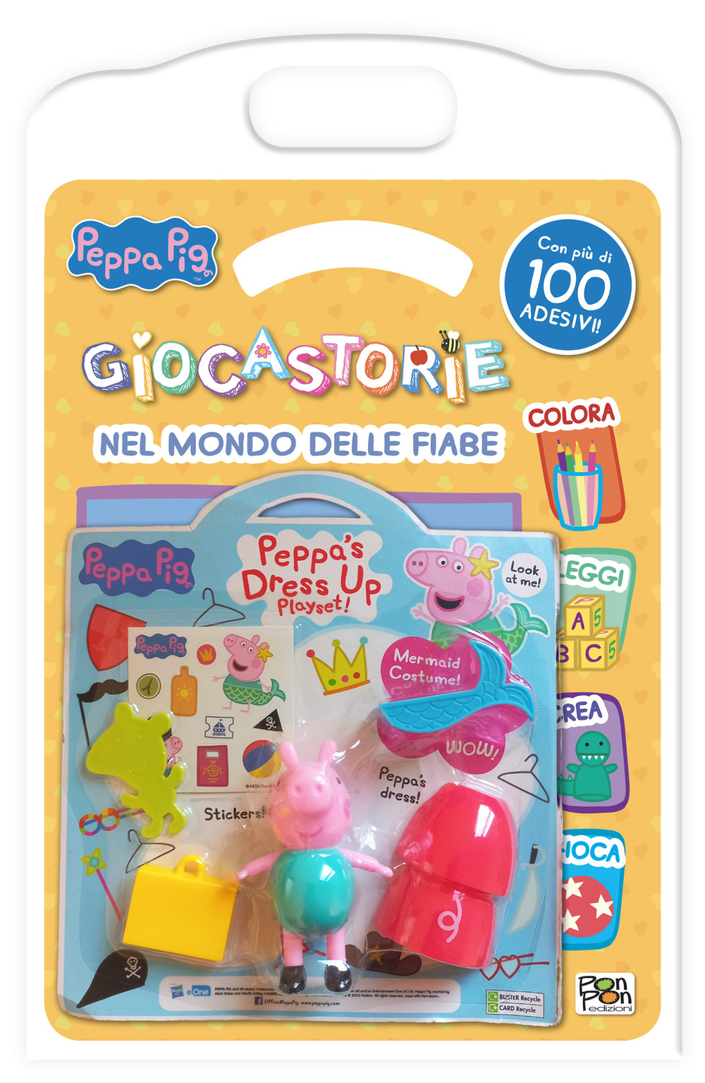 Nel mondo delle fiabe. Peppa Pig. Giocastorie. Ediz. a colori. Con playset vestitini