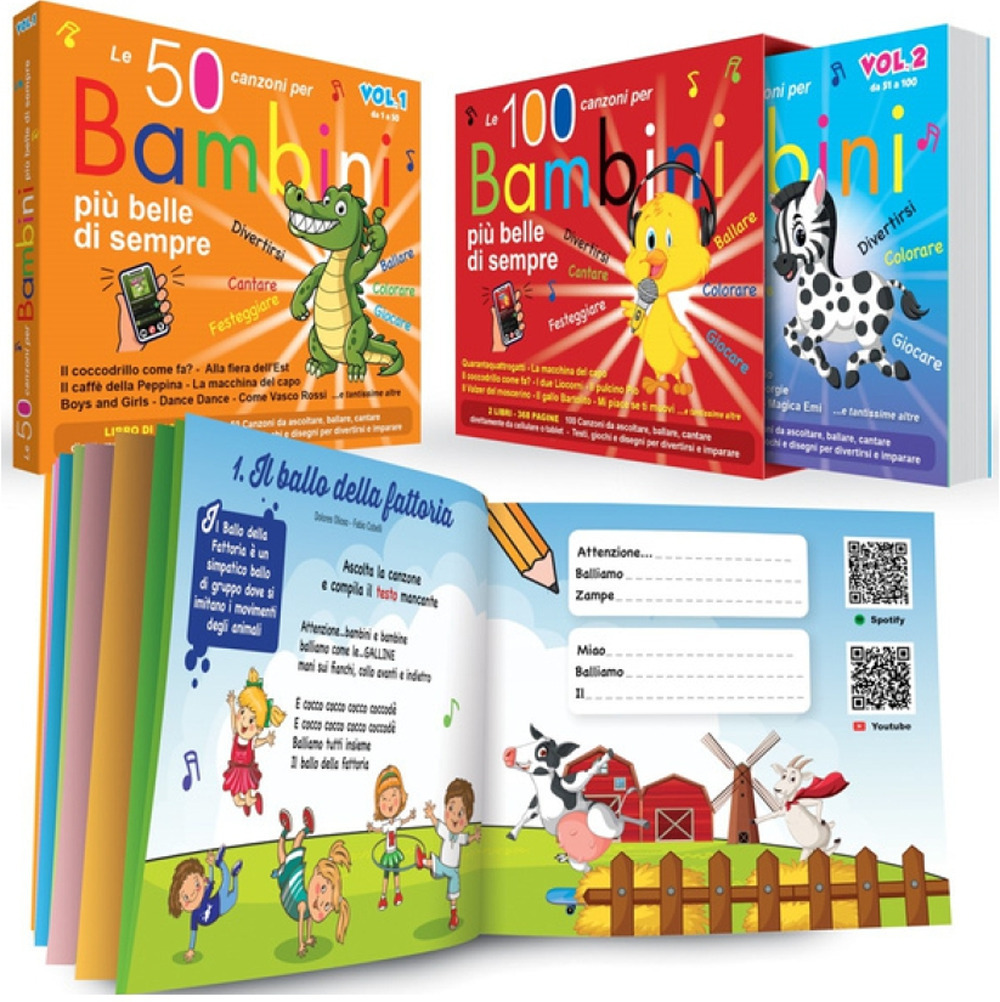 100 canzoni per bambini. Ediz. a colori