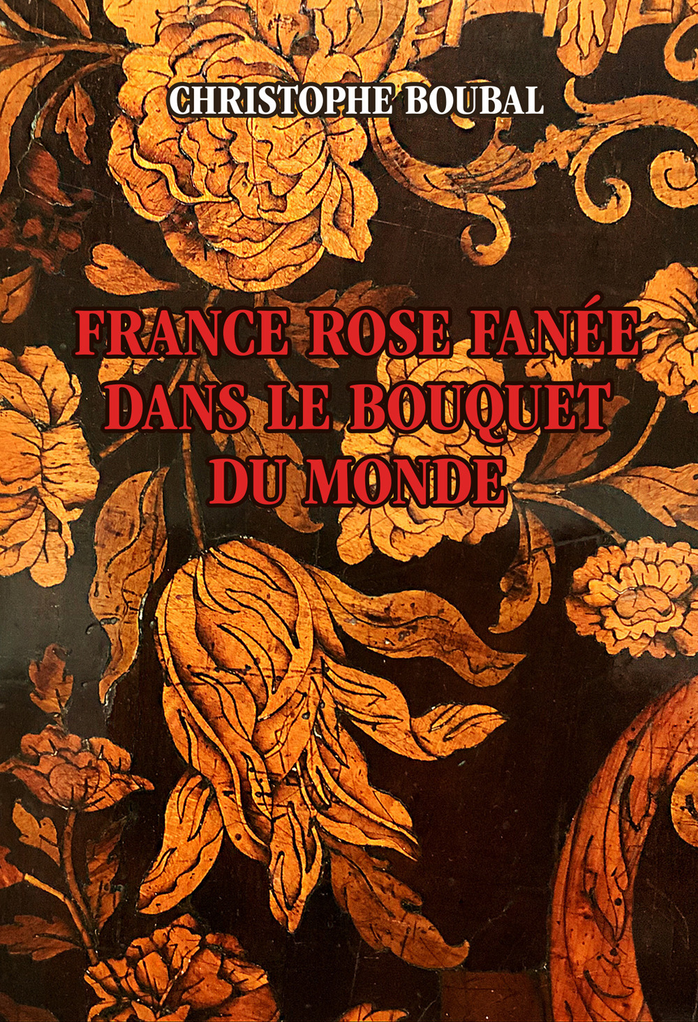 France rose fanée dans le bouquet du monde