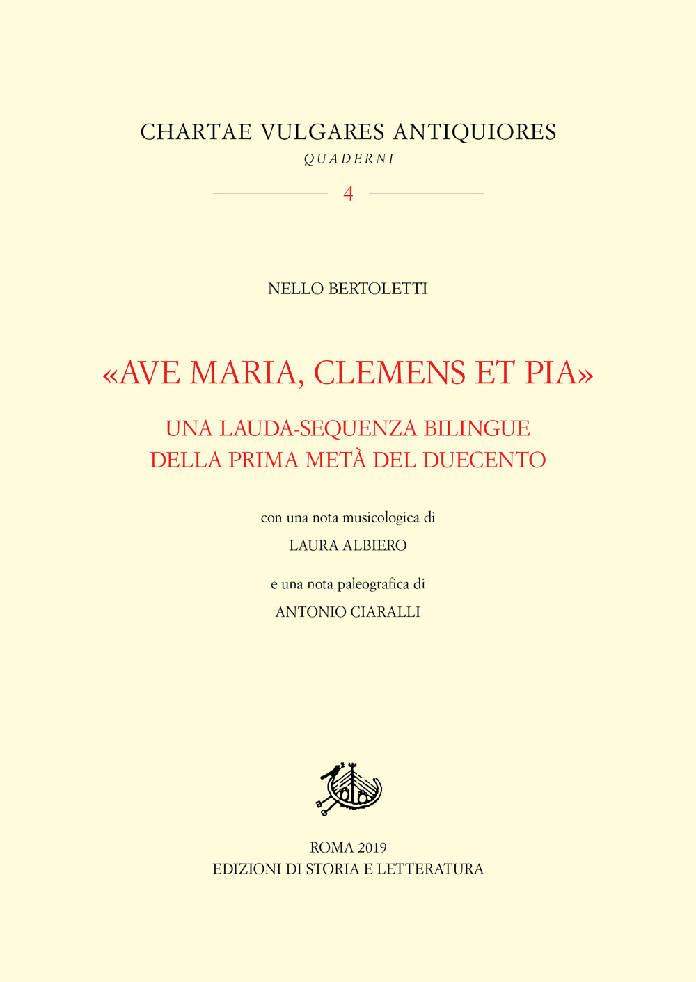 «Ave Maria, clemens et pia». Una lauda-sequenza bilingue della prima metà del Duecento