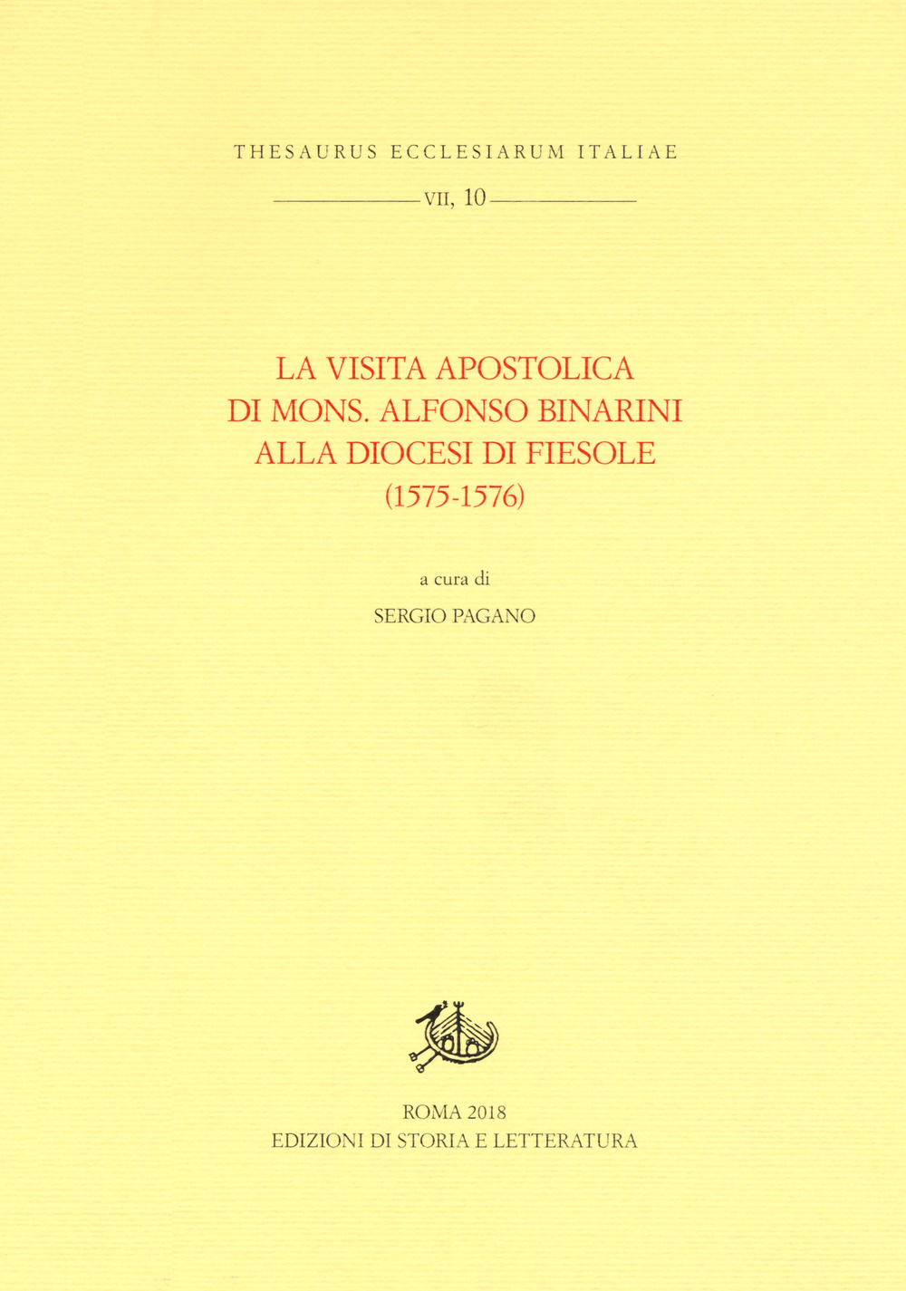 La visita apostolica di mons. Alfonso Binarini alla diocesi di Fiesole (1575-1576)