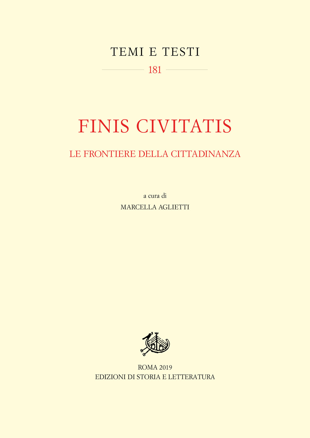 Finis civitatis. Le frontiere della cittadinanza