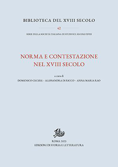 Norma e contestazione nel XVIII secolo