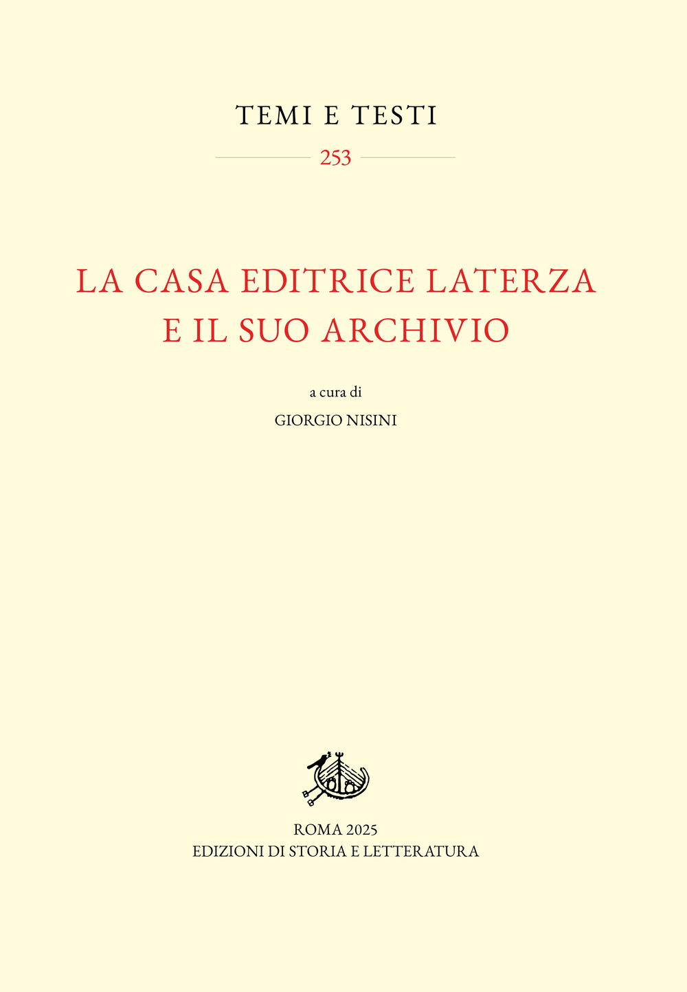 La casa editrice Laterza e il suo archivio