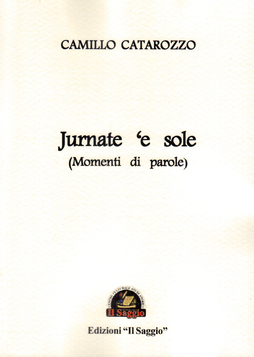 Jurnate 'e sole (Momenti di parole)