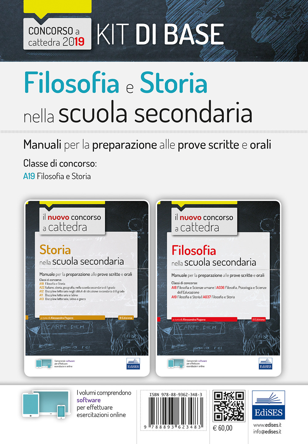 Filosofia nella scuola secondaria. Manuale per prove scritte e orali del concorso a cattedra-Storia nella scuola secondaria. Manuale per le prove scritte e orali del concorso a cattedra classi A19, A22, A12, A11, A13. Con software di simulazione