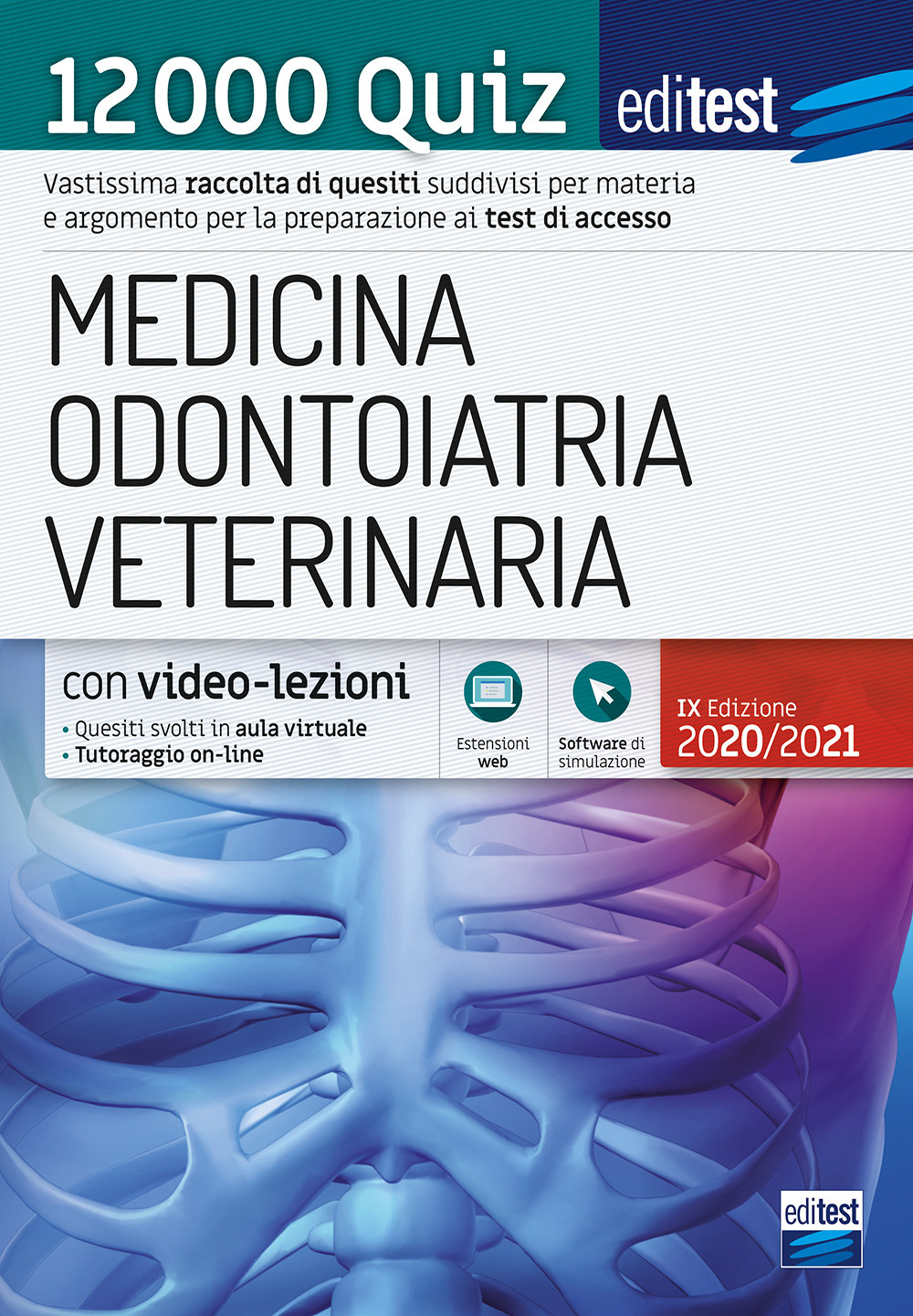 EdiTEST. Medicina, Odontoiatria, Veterinaria. 12000 quiz. Con software di simulazione