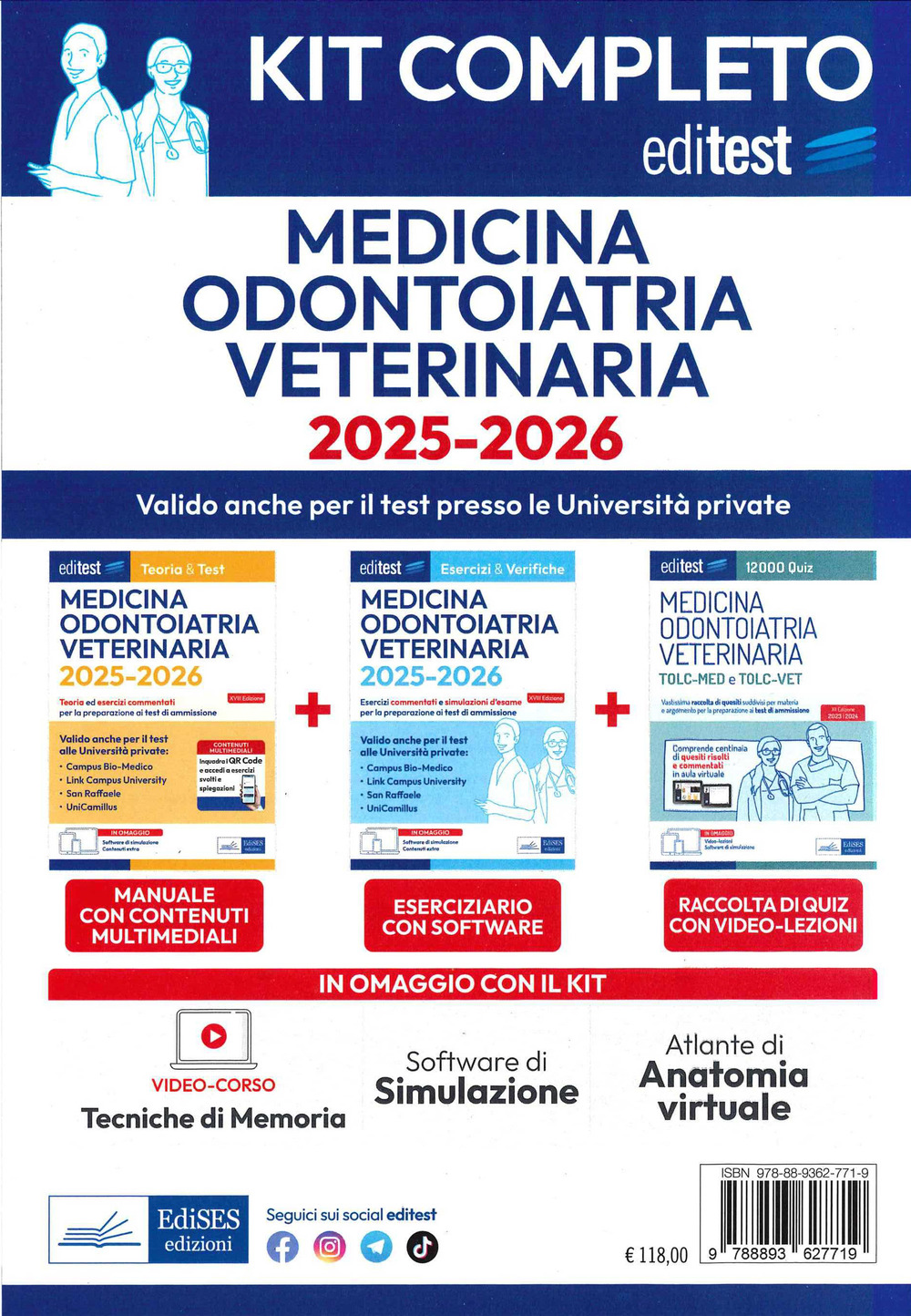 Kit completo odontoiatria veterinaria 2025-2026