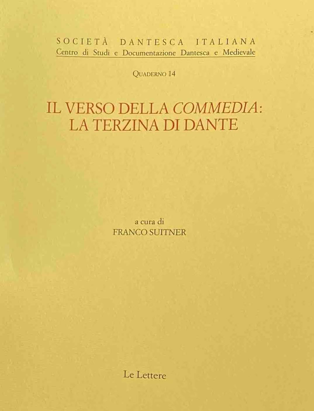 Il verso della Commedia: la terzina di Dante