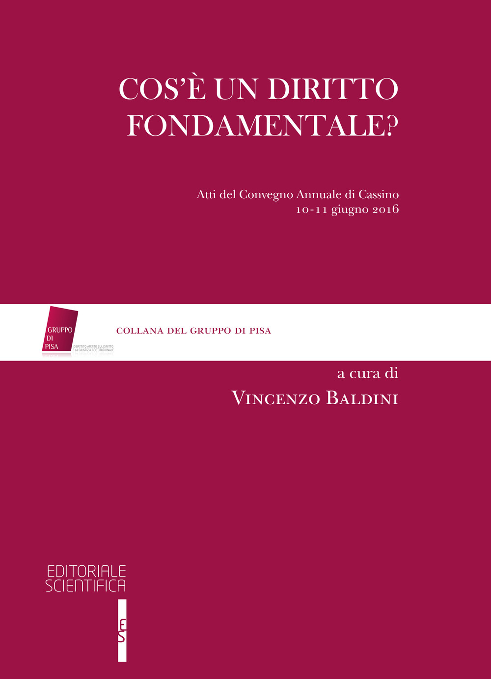 Cos'è un diritto fondamentale? Atti del Convegno (Cassino, 10-11 giugno 2016)