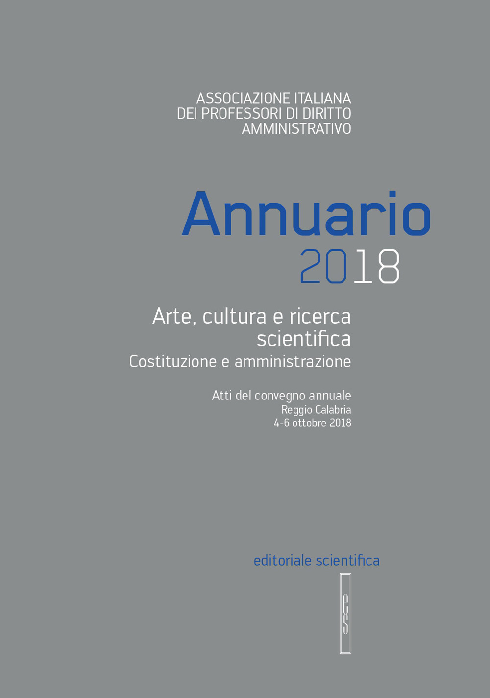 Annuario AIPDA 2018. Arte, cultura e ricerca scientifica