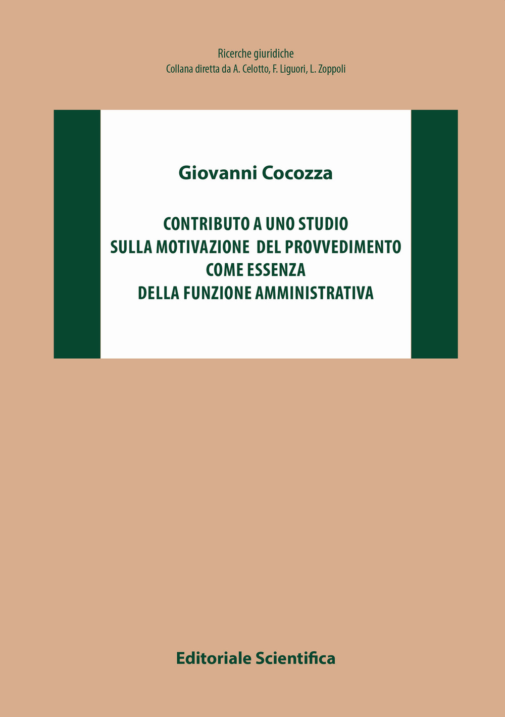 Contributo a uno studio sulla motivazione del provvedimento come essenza della funzione amministrativa