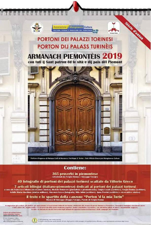 Almanacco piemontese-Armanach piemonteis (2019). Portoni dei palazzi torinesi-Porton dij palass turinèis