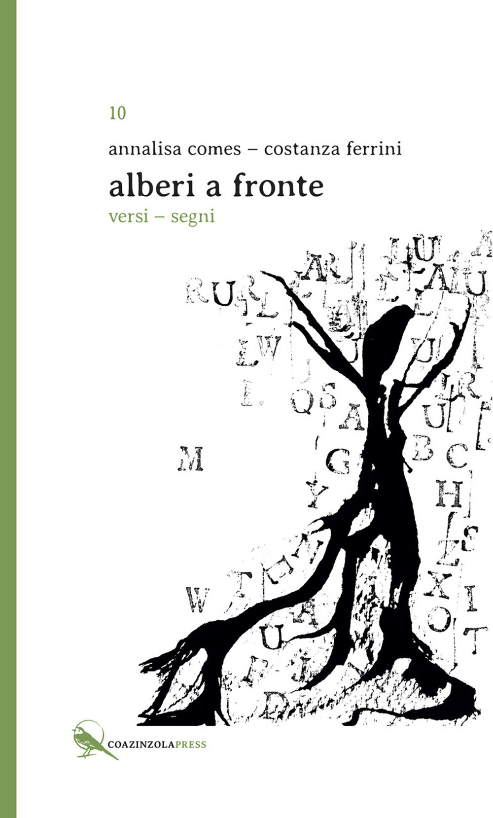 Alberi a fronte. Versi-segni. Testo francese a fronte