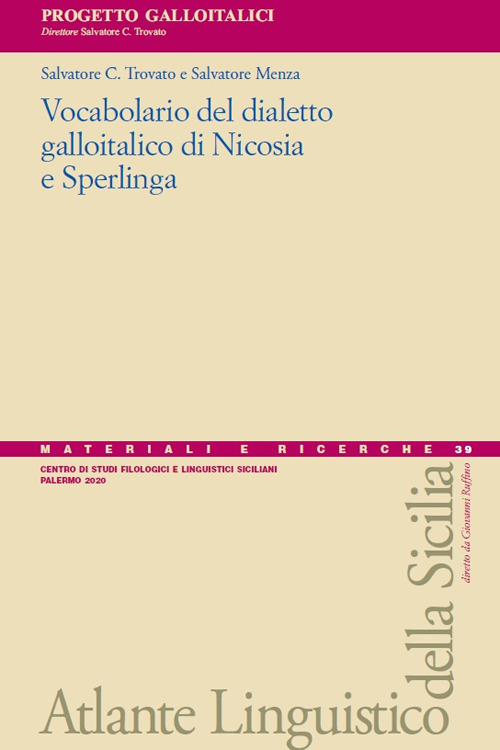 Vocabolario del dialetto galloitalico di Nicosia e Sperlinga