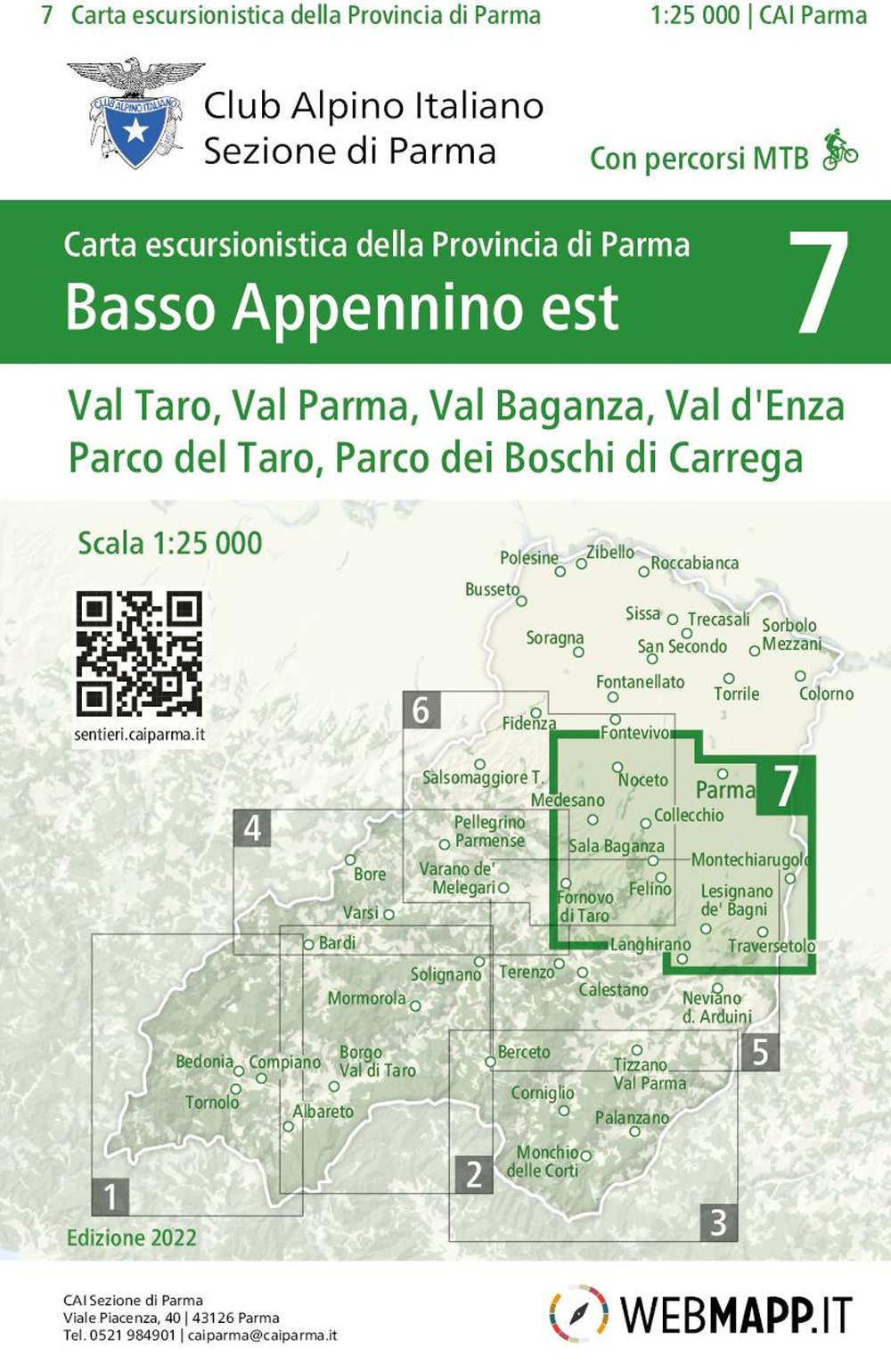 Basso Appennino est - Val Taro, Val Parma, Val Baganza, Val d'Enza, Parco del Taro, Parco dei Boschi di Carrega. Ediz. integrale