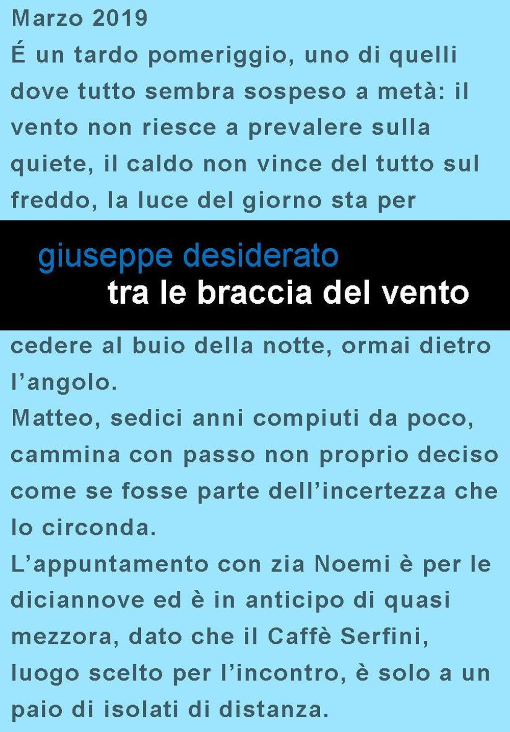 Tra le braccia del vento