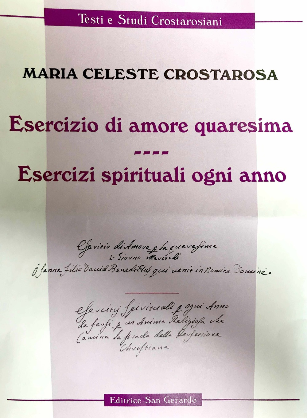 Esercizio di amore quaresima. Esercizi spirituali ogni anno