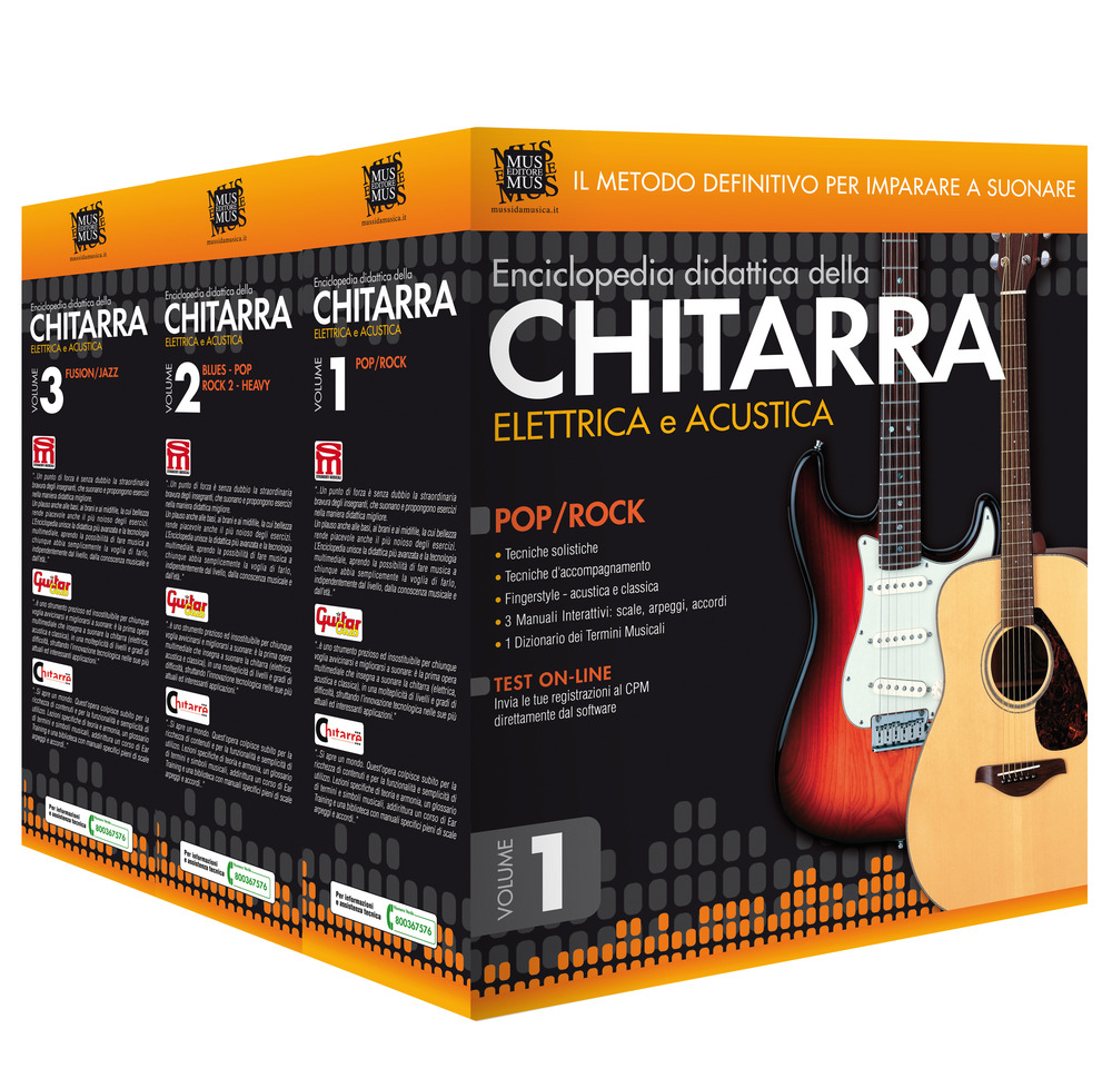 Enciclopedia didattica della chitarra elettrica e acustica. Vol. 1-2-3