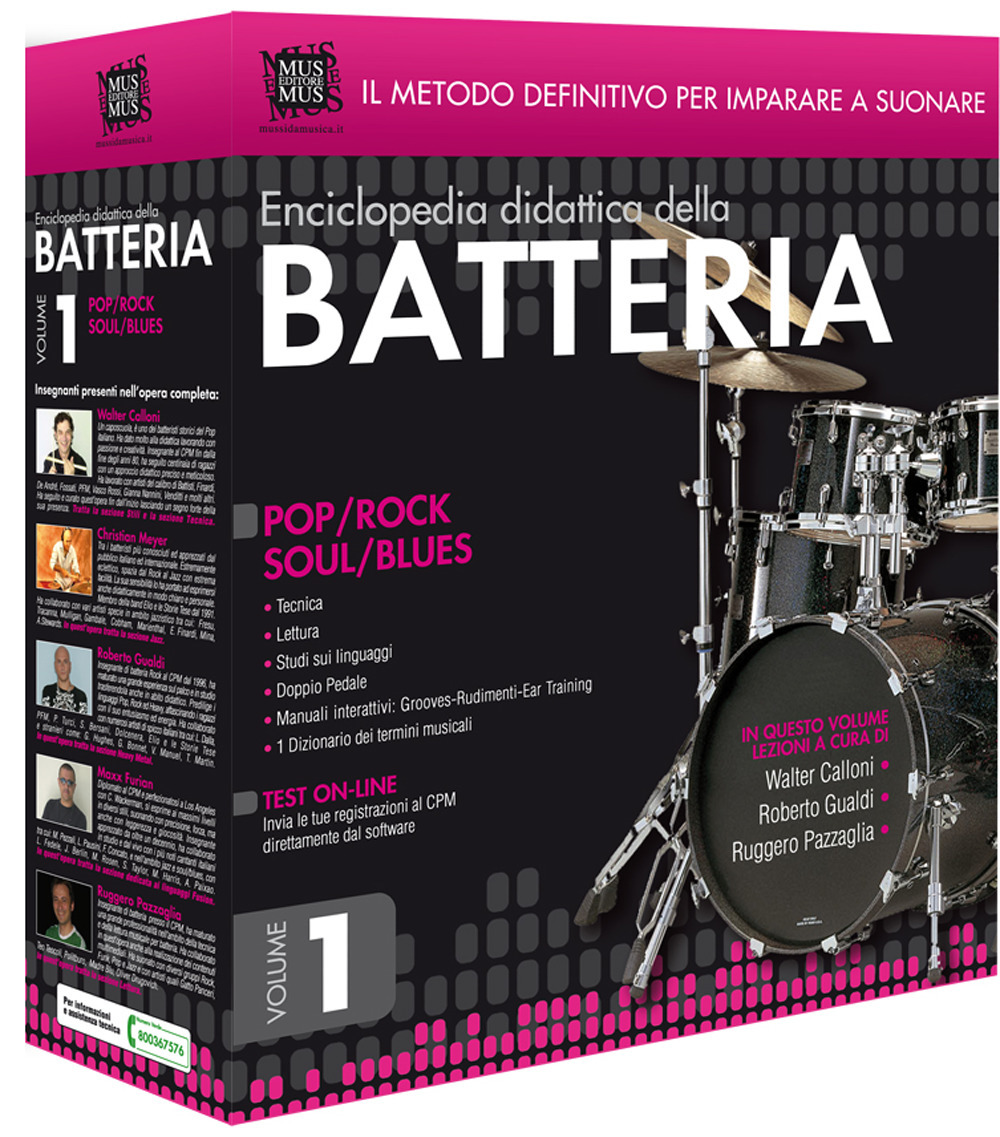 Enciclopedia didattica della batteria. DVD-ROM. Vol. 1: Pop, rock, soul, blues