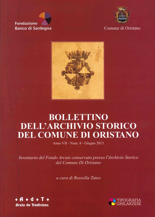 Bollettino dell'Archivio storico del comune di Oristano