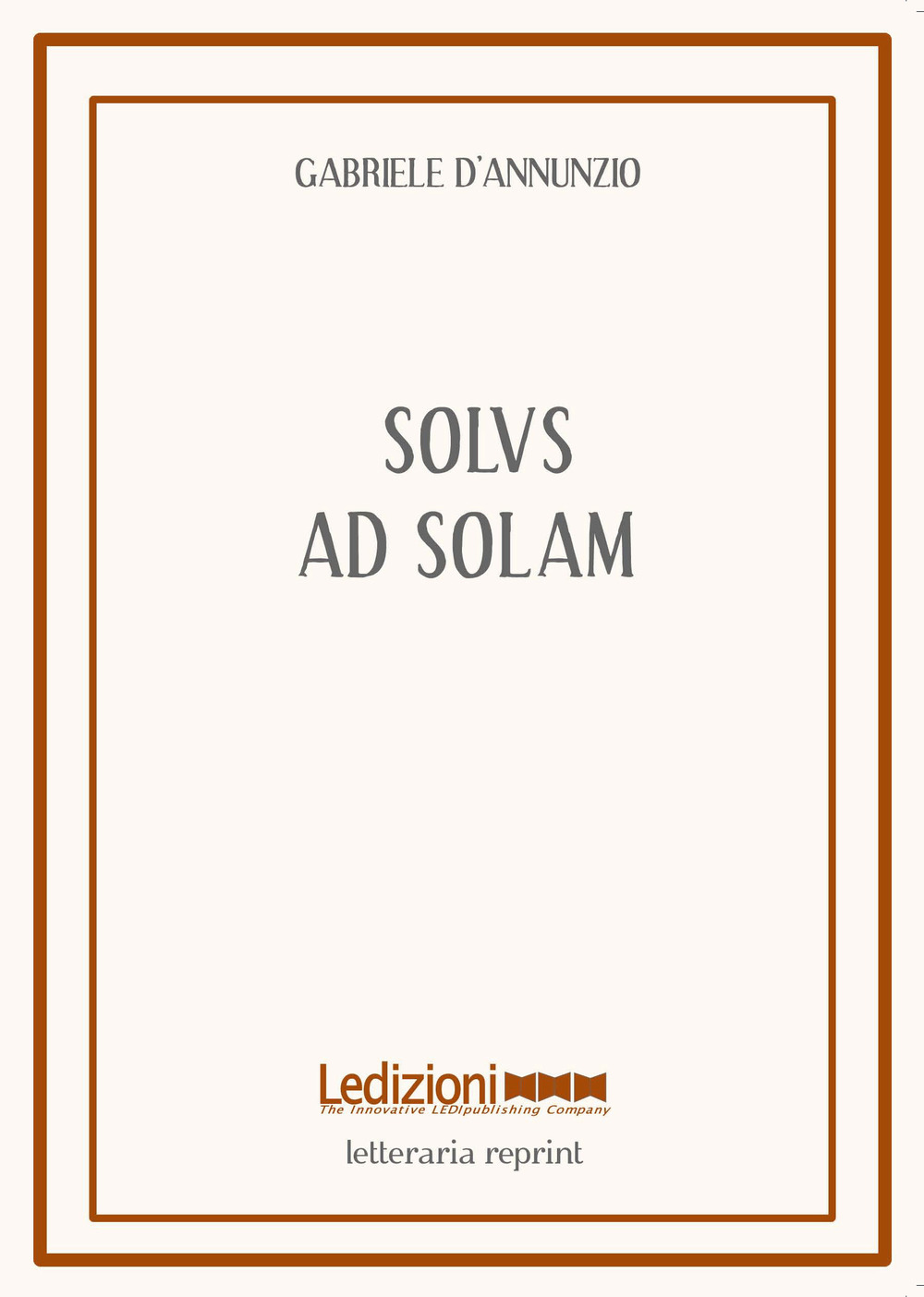 Solus ad solam