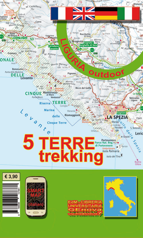 5 Terre trekking. Carta dei sentieri 1:25.000