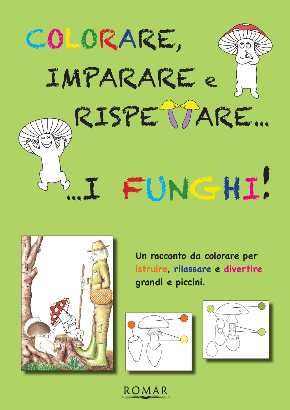 Colorare, imparare e rispettare i funghi