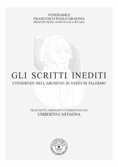 Gli scritti inediti conservati nell'archivio di Stato di Palermo